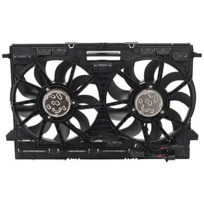 Rareelectrical - New Dual Cooling Fan Assembly Compatible With Porsche Cayenne Base 6 Cyl 3.0L Cayenne S 6 Cyl 2.9L - Image 2