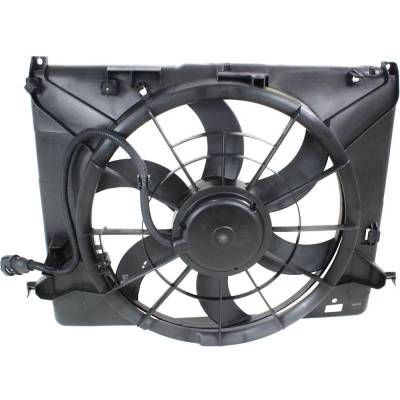 New Single Cooling Fan Assembly Compatible With Hyundai Genesis 3.8 6 Cyl 3.8L 2009-2014 Hy3115126