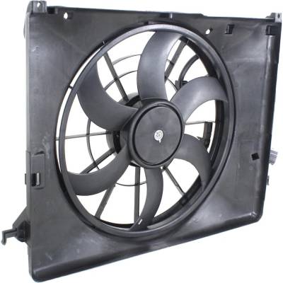 Rareelectrical - Single Cooling Fan Assembly Compatible With Hyundai Genesis 3.8 6 Cyl 3.8L 2009-2014 Hy3115126 - Image 3