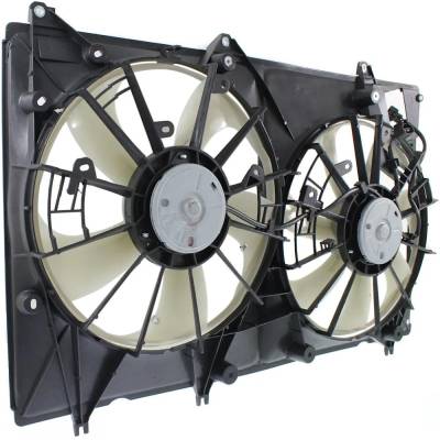 Rareelectrical - New Dual Cooling Fan Assembly Compatible With Toyota Highlander Base 6 Cyl 3.5L Highlander Hybrid 6 - Image 3