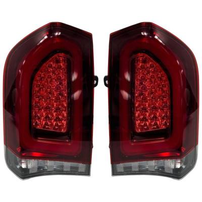 Rareelectrical - New Pair Of Tail Lights Compatible With Chrysler 300 2015 2016 2017 2018 2019 2020 2021 2022 By Part - Image 2