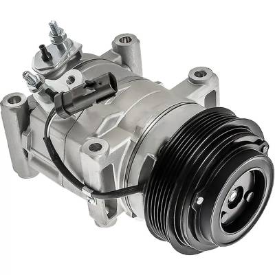 New 6-Groove Pulley A/C Compressor Compatible With Chrysler Dodge Ram Town & Country Touring L 6 Cyl