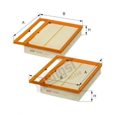 Rareelectrical - New Air Filter Compatible With Mercedes Benz Maybach S600 Base 12 Cyl 6.0L S600 Base 12 Cyl 5.5L - Image 2