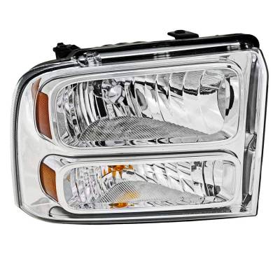 New Right Side Headlight Compatible With Ford F-350 Super Duty King Ranch Lariat Xl Xlt 2005-2007 By