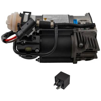 New Square Connector Air Suspension Compressor Compatible With Cadillac Chevrolet Gmc Escalade