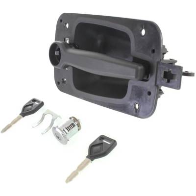 Rareelectrical - New Textured Black Exterior Door Handle Compatible With International 8500 Transtar Base 6 Cyl 10.8L - Image 2