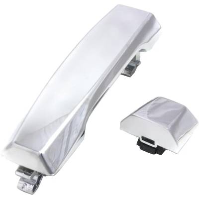 Rareelectrical - New Chrome Exterior Door Handle Compatible With Infiniti Nissan Titan Se Titan Xd Pro-4X 8 Cyl 5.6L - Image 3