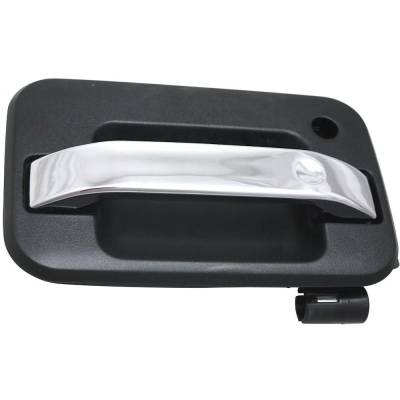 Rareelectrical - New Chrome Lever Exterior Door Handle Compatible With Ford Lincoln F-150 Stx F-150 Lariat F-150 Xl - Image 4