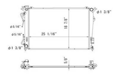 Rareelectrical - New Radiator Assembly Compatible With Hyundai 08-10 Sonata 2.4L 3.3L L4 V6 Sedan 253100A290 2766 - Image 3