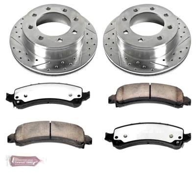 Rareelectrical - New 8 Lugs Brake Disc And Pad Kit Compatible With Chevrolet Gmc Savana 3500 All Submodels Express - Image 2