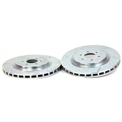 Rareelectrical - New Zinc-Plated Brake Disc And Pad Kit Compatible With Cadillac Chevrolet Xlr Base 8 Cyl 4.6L - Image 5
