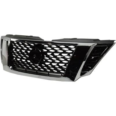 Rareelectrical - New Painted Black Grille Assembly Compatible With Nissan Armada Platinum Reserve 8 Cyl 5.6L Armada - Image 3