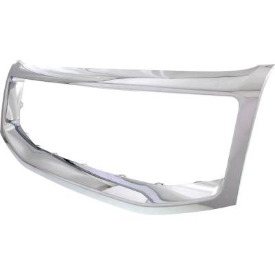 Rareelectrical - New Chrome Grille Trim Compatible With Honda Pilot Lx 6 Cyl 3.5L Pilot Touring 6 Cyl 3.5L Pilot Ex-L - Image 2