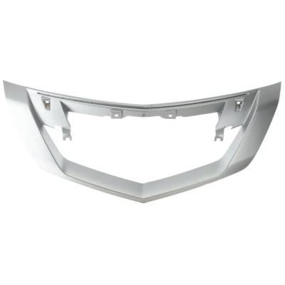 New Satin Grille Trim Compatible With Acura Tl Base 6 Cyl 3.5L Tl Sh-Awd 6 Cyl 3.7L 2009-2011
