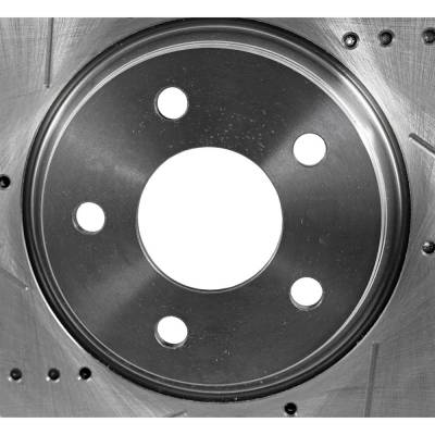 Rareelectrical - New Cross-Drilled And Slotted Brake Disc Compatible With Ford Mustang Bullitt 8 Cyl 5.0L Mustang Gt - Image 7