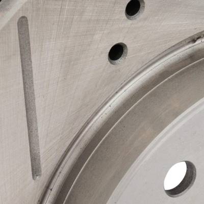 Rareelectrical - New Cross-Drilled And Slotted Brake Disc Compatible With Honda Accord Touring 6 Cyl 3.5L Hr-V Ex 4 - Image 4