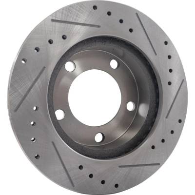 Rareelectrical - New Cross-Drilled And Slotted Brake Disc Compatible With Ford Bronco Xl 8 Cyl 5.0L F-150 Eddie Bauer - Image 5