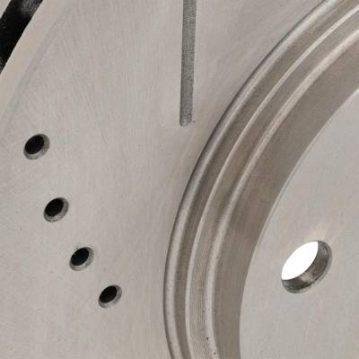 Rareelectrical - New Cross-Drilled And Slotted Brake Disc Compatible With Lexus Toyota Highlander Limited 6 Cyl 3.0L - Image 4