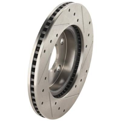 Rareelectrical - New Cross-Drilled And Slotted Brake Disc Compatible With Lexus Scion Toyota Rav4 Platinum 4 Cyl 2.5L - Image 4