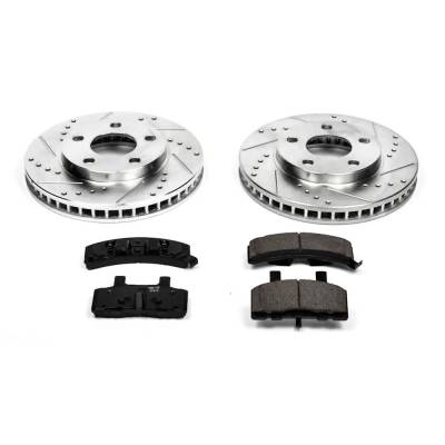 Rareelectrical - New Front Brake Disc And Pad Kit Compatible With Cadillac Fleetwood 60 Special 8 Cyl 4.5L Deville - Image 2