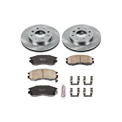 Rareelectrical - New Front Brake Disc And Pad Kit Compatible With Eagle Summit Lx 4 Cyl 2.4L Summit Base 4 Cyl 1.8L - Image 2