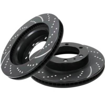 Rareelectrical - New Dimpled Brake Disc And Pad Kit Compatible With Toyota Tacoma Trail Special Edition 6 Cyl 3.5L - Image 2