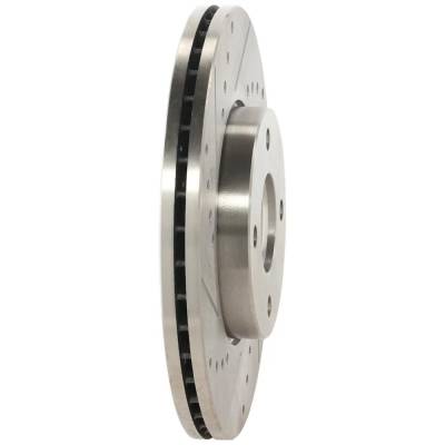 Rareelectrical - New Cross-Drilled And Slotted Brake Disc Compatible With Ford Focus Zx5 4 Cyl 2.0L Focus Zx3 4 Cyl - Image 8