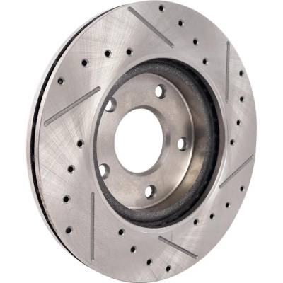 Rareelectrical - New Cross-Drilled And Slotted Brake Disc Compatible With Nissan Sentra Sr 4 Cyl 1.8L Sentra Sv 4 Cyl - Image 5