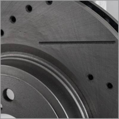 Rareelectrical - New Cross-Drilled And Slotted Brake Disc Compatible With Subaru Forester 2.5I Premium 4 Cyl 2.5L - Image 3