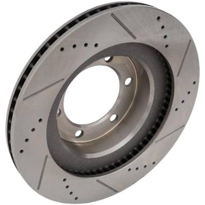 Rareelectrical - New Cross-Drilled And Slotted Brake Disc Compatible With Lexus Toyota 4Runner Limited 8 Cyl 4.7L - Image 2