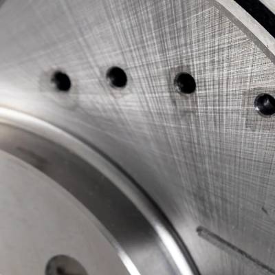 Rareelectrical - New Cross-Drilled And Slotted Brake Disc Compatible With Ford Lincoln Mercury Taurus Sho 8 Cyl 3.4L - Image 4