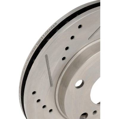 Rareelectrical - New Cross-Drilled And Slotted Brake Disc Compatible With Toyota Camry Base 4 Cyl 2.2L Camry Le 4 Cyl - Image 4