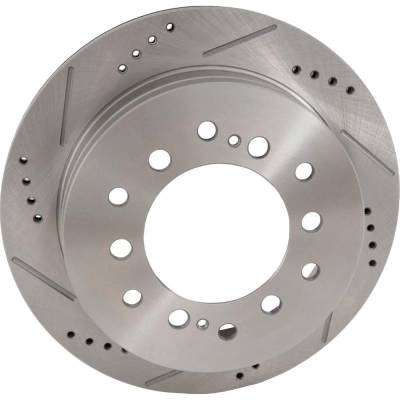 Rareelectrical - New Cross-Drilled And Slotted Brake Disc Compatible With Lexus Toyota 4Runner Sr5 8 Cyl 4.7L Sequoia - Image 3