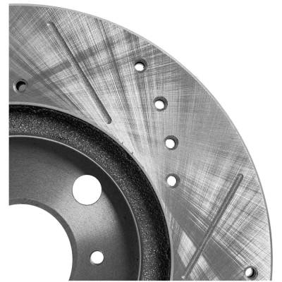 Rareelectrical - New Cross-Drilled And Slotted Brake Disc Compatible With Scion Xb Base 4 Cyl 1.5L Xa Base 4 Cyl 1.5L - Image 7
