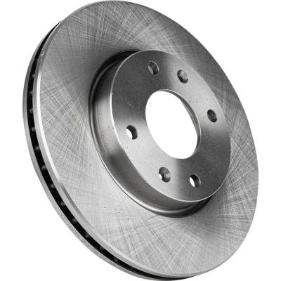 Rareelectrical - New 4 Lugs Brake Disc Compatible With Hyundai Kia Optima Lx 6 Cyl 2.7L Magentis Base 4 Cyl 2.4L - Image 2