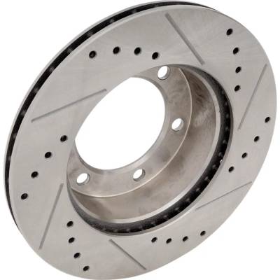 Rareelectrical - New Cross-Drilled And Slotted Brake Disc Compatible With Toyota 4Runner Sr5 6 Cyl 3.0L 4Runner Sr5 4 - Image 2