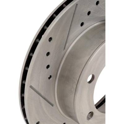 Rareelectrical - New Cross-Drilled And Slotted Brake Disc Compatible With Toyota 4Runner Sr5 6 Cyl 3.0L 4Runner Sr5 4 - Image 4
