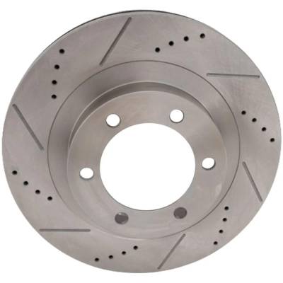 Rareelectrical - New Cross-Drilled And Slotted Brake Disc Compatible With Lexus Toyota Gx470 Base 8 Cyl 4.7L 4Runner - Image 3