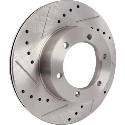 Rareelectrical - New Cross-Drilled And Slotted Brake Disc Compatible With Toyota 4Runner Dlx 6 Cyl 3.0L Pickup Rn63 4 - Image 2