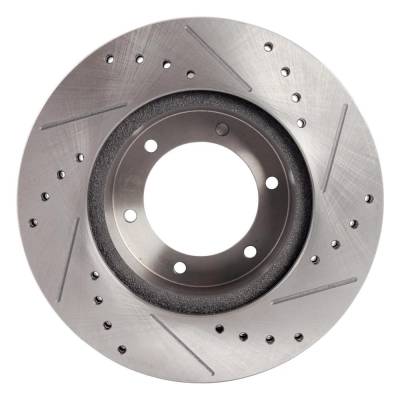 Rareelectrical - New Cross-Drilled And Slotted Brake Disc Compatible With Toyota 4Runner Dlx 6 Cyl 3.0L Pickup Rn63 4 - Image 4