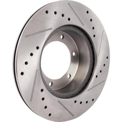 Rareelectrical - New Cross-Drilled And Slotted Brake Disc Compatible With Toyota 4Runner Dlx 6 Cyl 3.0L Pickup Rn63 4 - Image 5