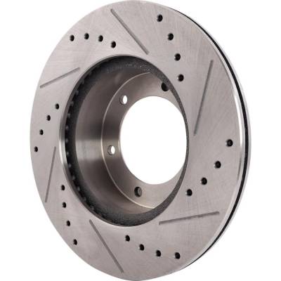 Rareelectrical - New Cross-Drilled And Slotted Brake Disc Compatible With Toyota 4Runner Dlx 6 Cyl 3.0L Pickup Rn63 4 - Image 6