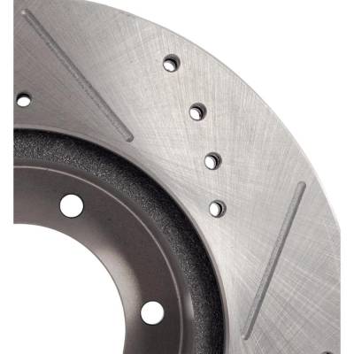 Rareelectrical - New Cross-Drilled And Slotted Brake Disc Compatible With Toyota 4Runner Dlx 6 Cyl 3.0L Pickup Rn63 4 - Image 7