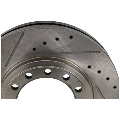 Rareelectrical - New Cross-Drilled And Slotted Brake Disc Compatible With Chevrolet Gmc Isuzu Lcf 4500Hd Base 4 Cyl - Image 4