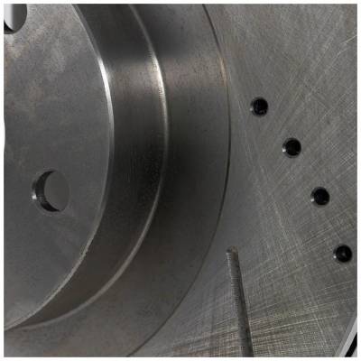 Rareelectrical - New Cross-Drilled And Slotted Brake Disc Compatible With Saab Subaru Forester Xs L.L. Bean Edition 4 - Image 7