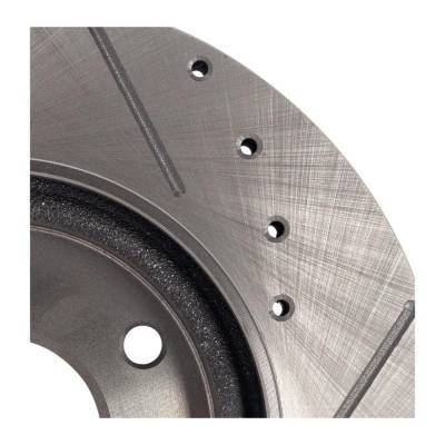 Rareelectrical - New Cross-Drilled And Slotted Brake Disc Compatible With Nissan Sentra Fe+Sv 4 Cyl 1.8L Sentra Sr 4 - Image 7