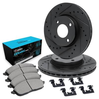 Rareelectrical - New Front Brake Disc And Pad Kit Compatible With Mini Cooper S 4 Cyl 1.6L Cooper Clubman 4 Cyl 1.6L - Image 2