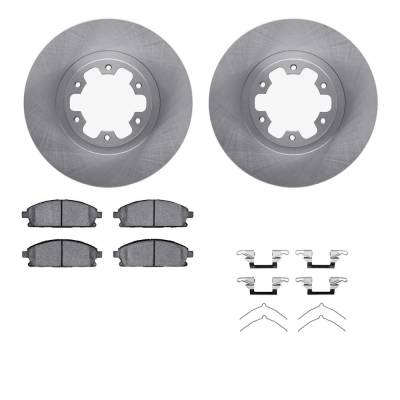 Rareelectrical - New Plain Surface Brake Disc And Pad Kit Compatible With Infiniti Nissan Pathfinder Se 6 Cyl 3.3L - Image 1