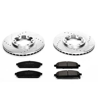 Rareelectrical - New Front Brake Disc And Pad Kit Compatible With Nissan Pathfinder Le 6 Cyl 3.3L Pathfinder Se 6 Cyl - Image 2