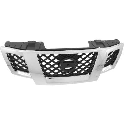 Rareelectrical - New Chrome Shell Grille Assembly Compatible With Nissan Frontier S 6 Cyl 4.0L Frontier Pro-4X 6 Cyl - Image 4